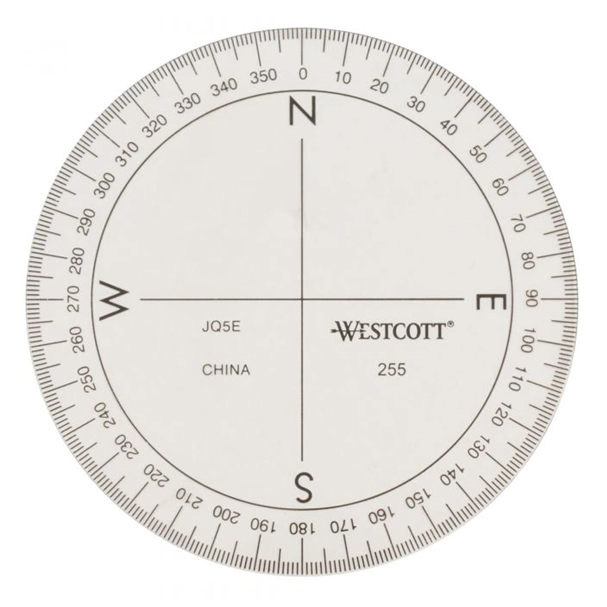 Westcott 360 Degree Protractor Compass For Drawing And Drafting Clear westcott-360-degree-protractor-compass-for-drawing-and-drafting-clear