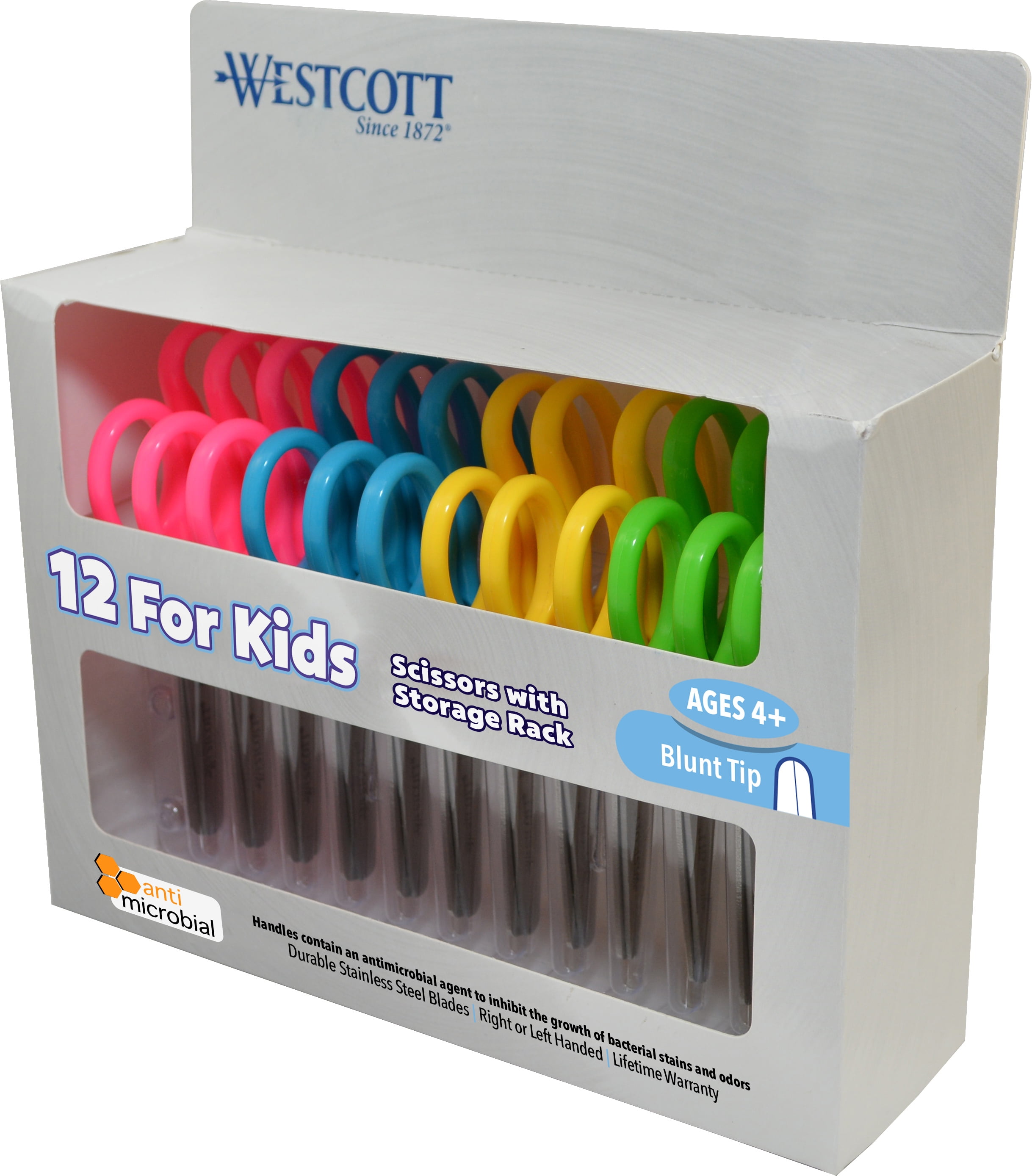 Westcott Student Scissors with Anti Microbial Protection 7 Pointed Assorted  Colors - Office Depot