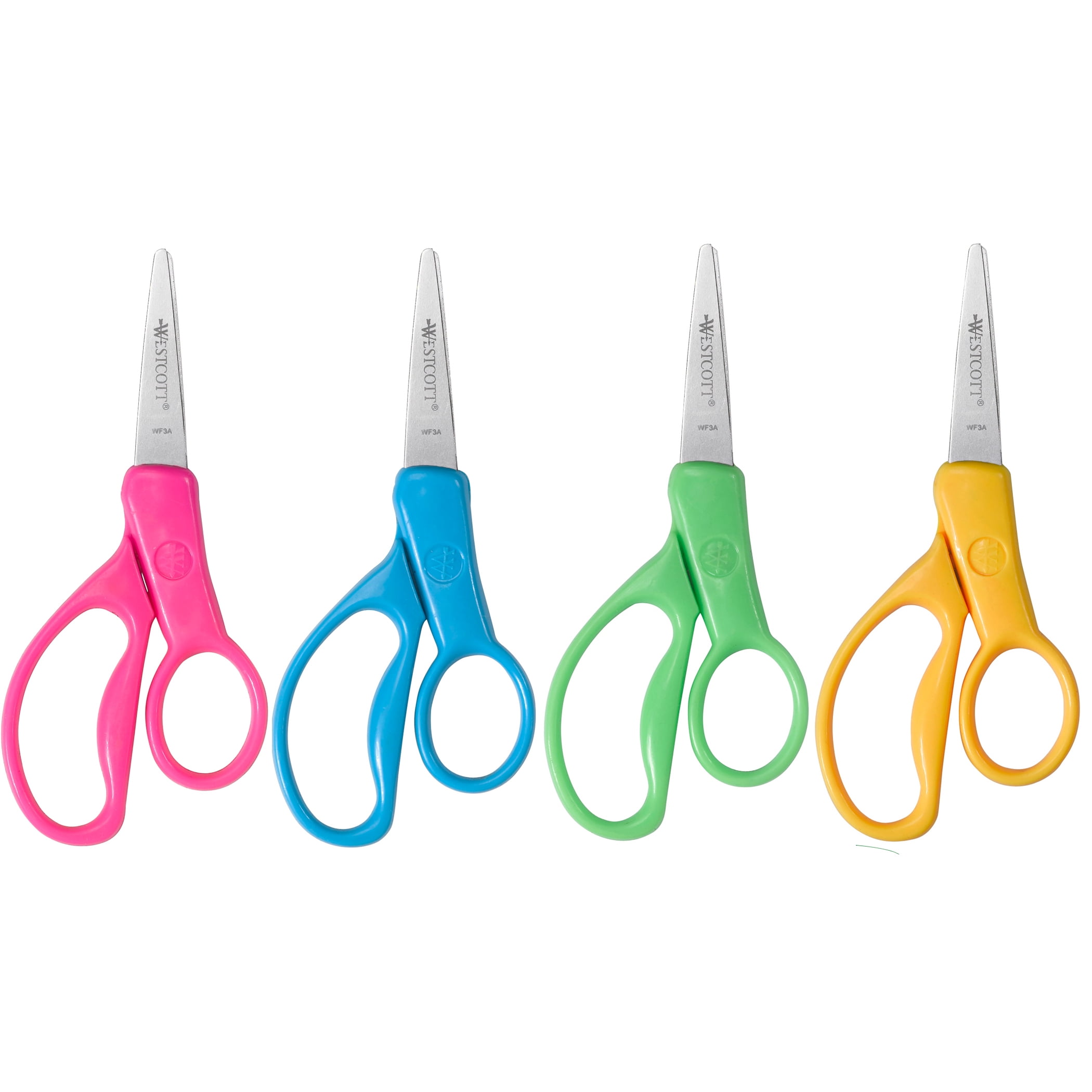 Westcott 5" Pointed Kid Scissors, Assorted, Pack of 30