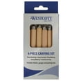 thumbnail image 1 of Westcott 6pc Wood Carving Set, Brown, for Craft, 1-Count, 1 of 10