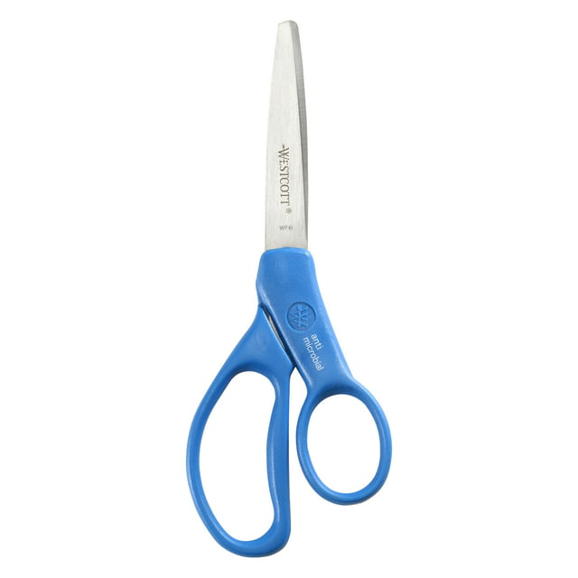 Westcott 7" Student Scissors with Anti-Microbial Protection, Multi-Color, 1 Count
