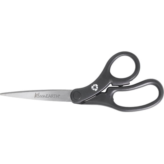 Westcott 8-Inch KleenEarth Basic Bent Scissors, Black 15584