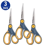 Westcott 8-inch Titanium Bonded Non-Stick Straight Scissors, Yellow, 3-Pack
