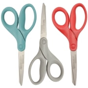 Westcott 8" Titanium Bonded Hard Handle Scissors, Assorted Colors, 3pk 00512