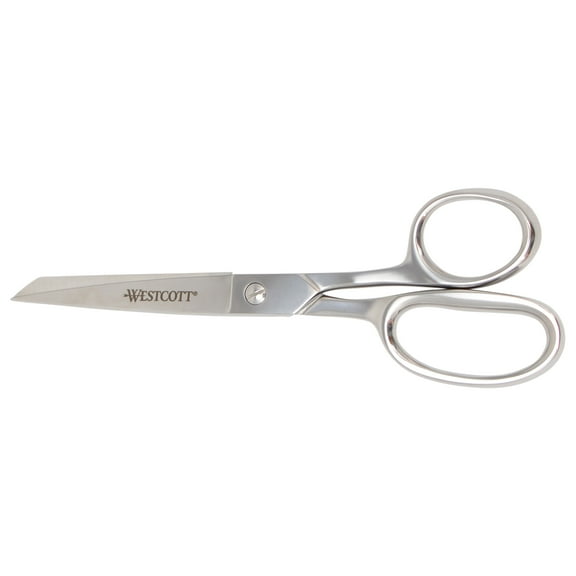 Westcott 8in Forged Classic Fabric and Paper Scissors, Heavy Duty, Knife-Edge for Sewing, Tailoring, General Arts and Crafts, Office