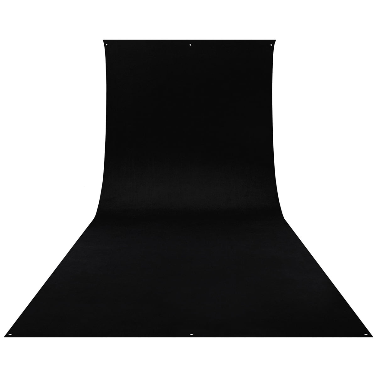 Westcott 9x20' Rich Black Wrinkle-Resistant Polyester Backdrop