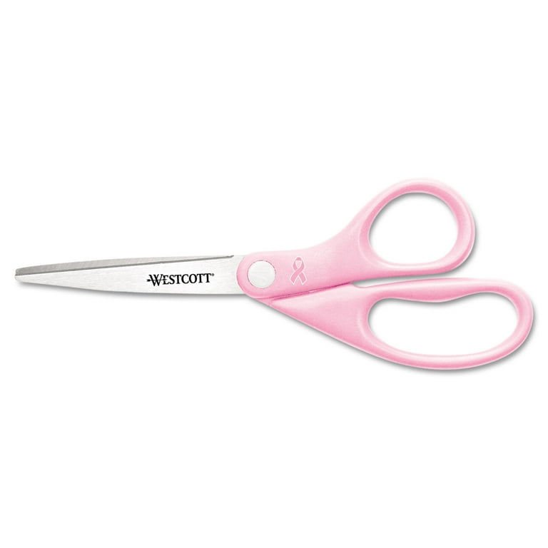All Purpose Pink Ribbon Scissors, 8 All Purpose Pink Ribbon Scissors, 8