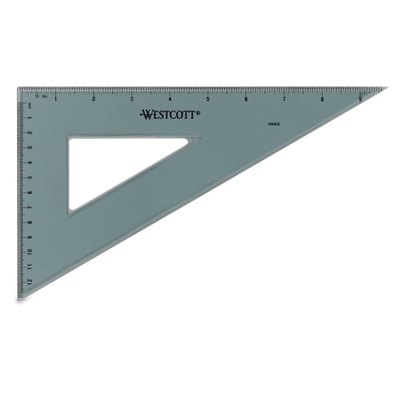 Westcott Calibrated Triangle: Clear, 10 inches