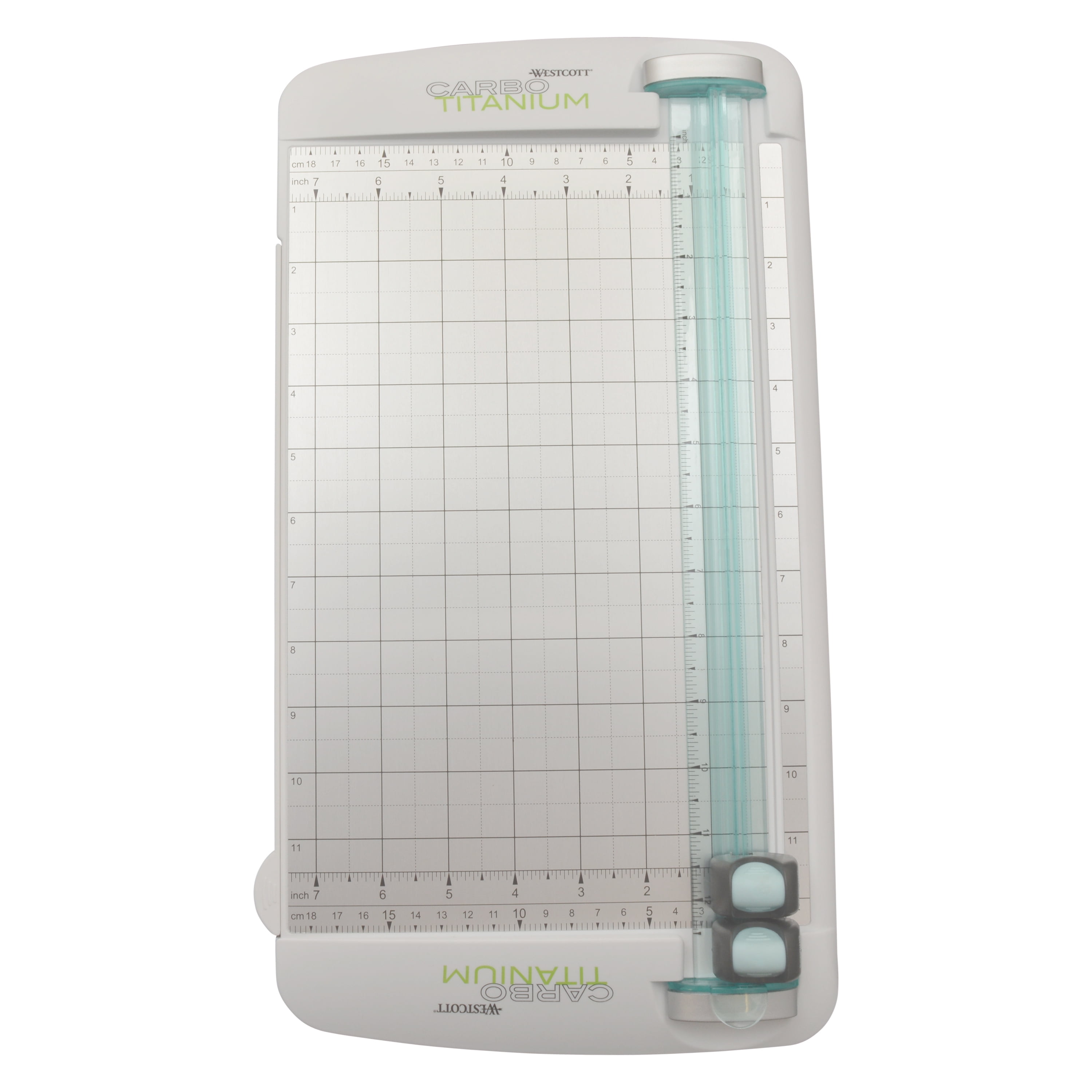 Westcott Carbo Titanium Wide Body Paper Trimmer, 12", White, for Craft