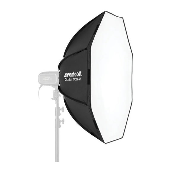 Westcott ClickBox Octa 42 Softbox - Removable Diffuser, Silver Interior with Bowens S-Mount
