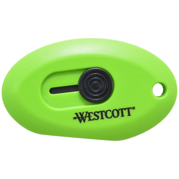 Westcott Compact Green Magnetic Retractable Ceramic Blade Box Cutter