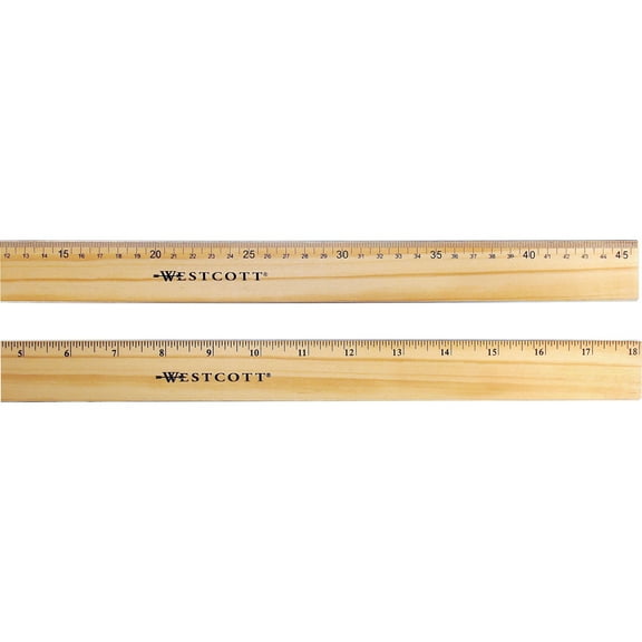 Westcott Double Metal Edge 18" Ruler
