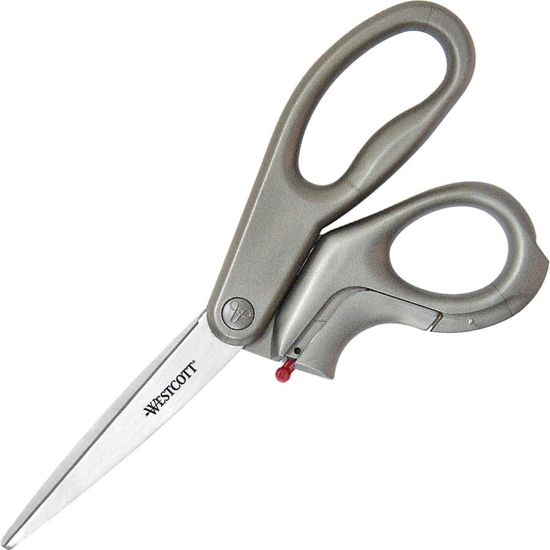E-Z Open Box Opener Stainless Steel Shears, 8 Long, 3.25 Cut Length, Gray  Offset Handle - ASE Direct
