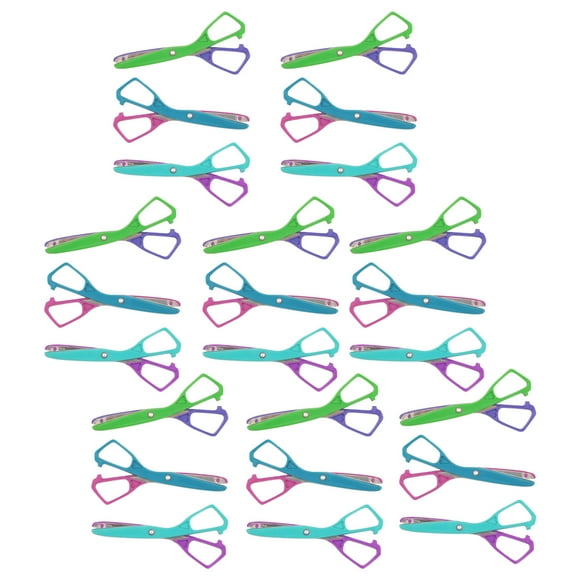 Westcott Economy Plastic Safety Scissor, 5-1/2" Blunt, Assorted Colors (No Color Choice), Pack of 24