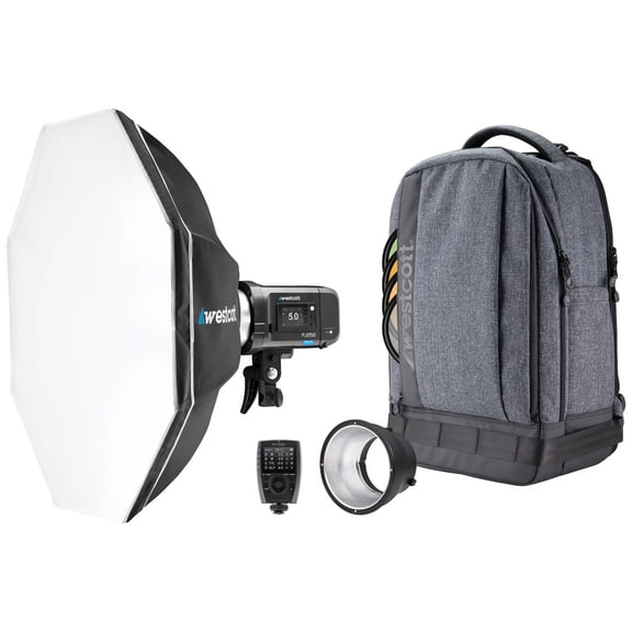 Westcott FJ250 Strobe 1-Light Backpack Kit with FJ-X3 M Multi-Brand Wireless Trigger