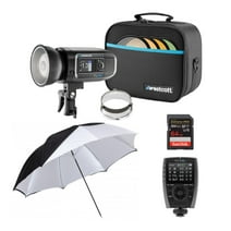 Westcott FJ400 400Ws Strobe with Battery with Flash Trigger and Umbrella Bundle