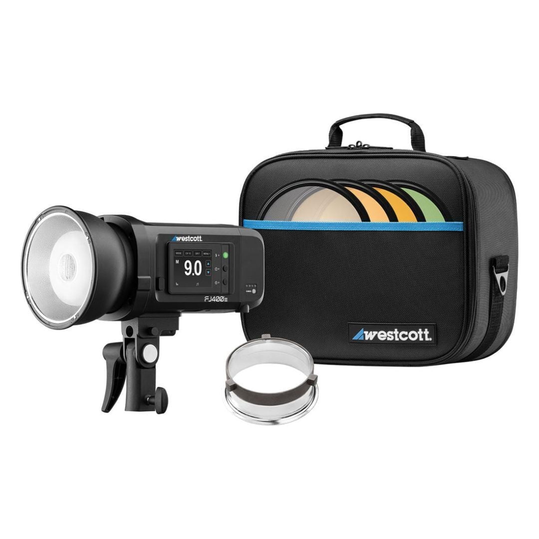 Model In Light Westcott FJ400 II 400Ws Compact Touchscreen Strobe with FJ Pro AC and ...