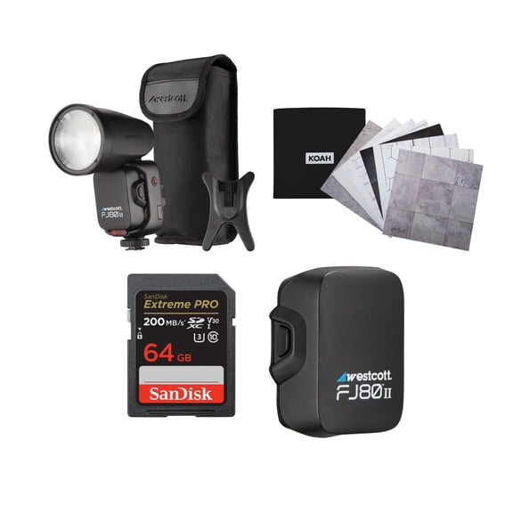 Westcott FJ80 II S Touchscreen 80Ws Speedlight with Sony Camera Mount Bundle