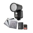 thumbnail image 1 of Westcott FJ80-SE S 80Ws Speedlight for Sony Cameras with Extra Battery, 64GB Memory Card, Backdrops, 1 of 10
