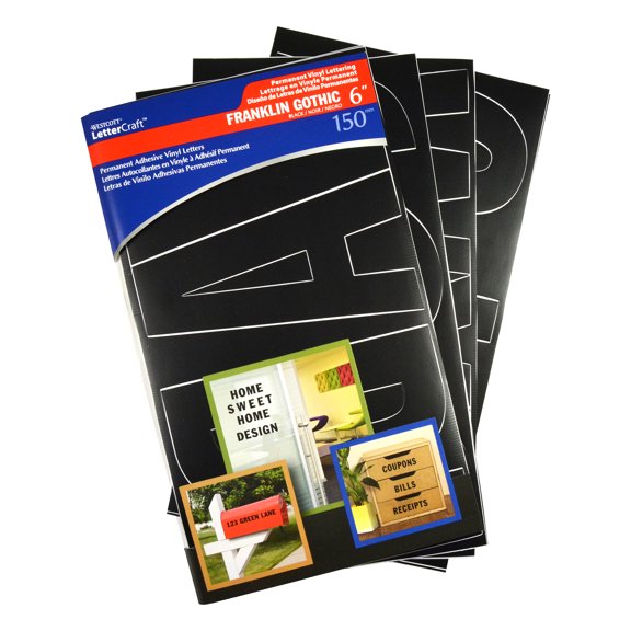 Westcott Franklin Goth 6 Black Permanent Vinyl Lettering