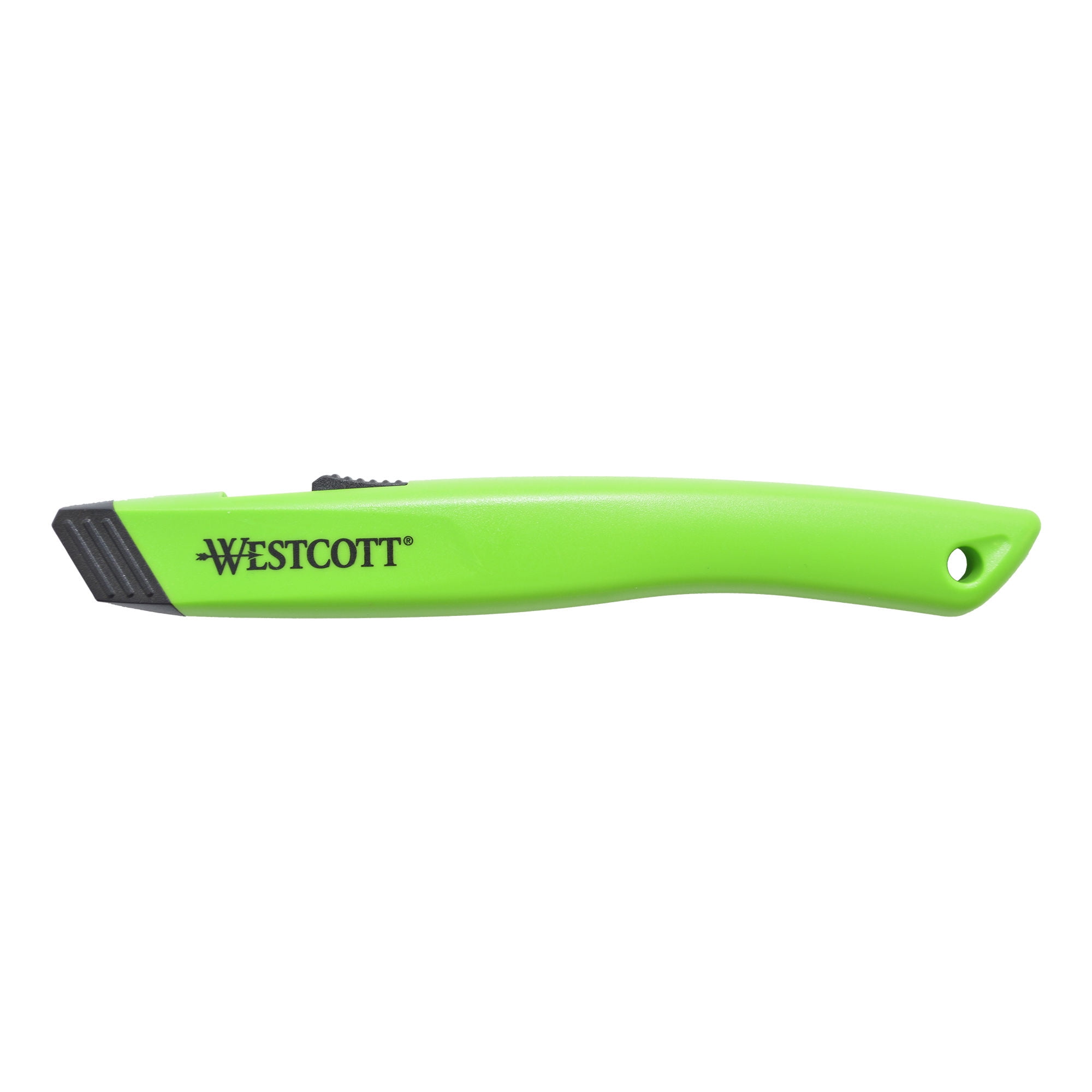 Westcott Full Size Retractable Ceramic Utility Box Cutter, Plastic, Green,  1-Count
