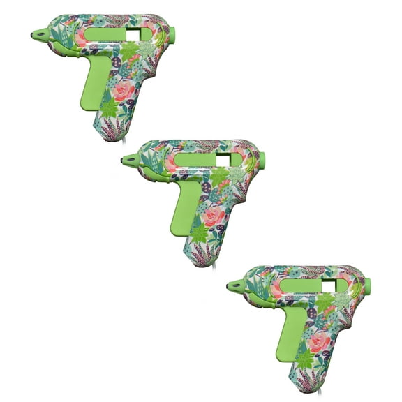 Westcott Hi-Temp Mini Glue Gun, for Craft, Succulent, Color Green, 3-Pack