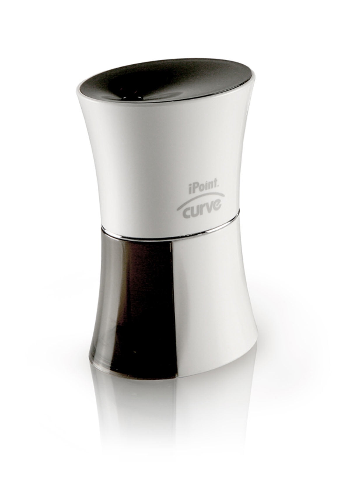 Westcott Ipoint Curve Battery Operated Pencil Sharpener, Blk/White