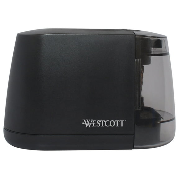 Westcott Ipoint Duo Pencil Sharpener, New, Dual-Powered, Battery and Electric, Black, 1-Count