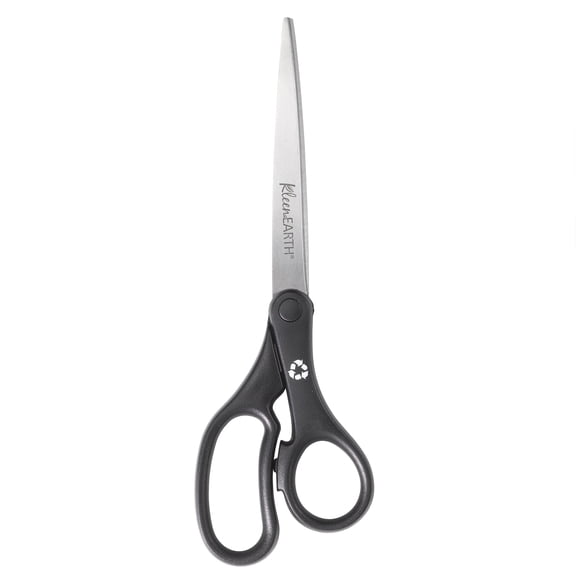 Westcott KleenEarth Basic Plastic Handle Scissors, 9" Long, Pointed, Black -ACM15586