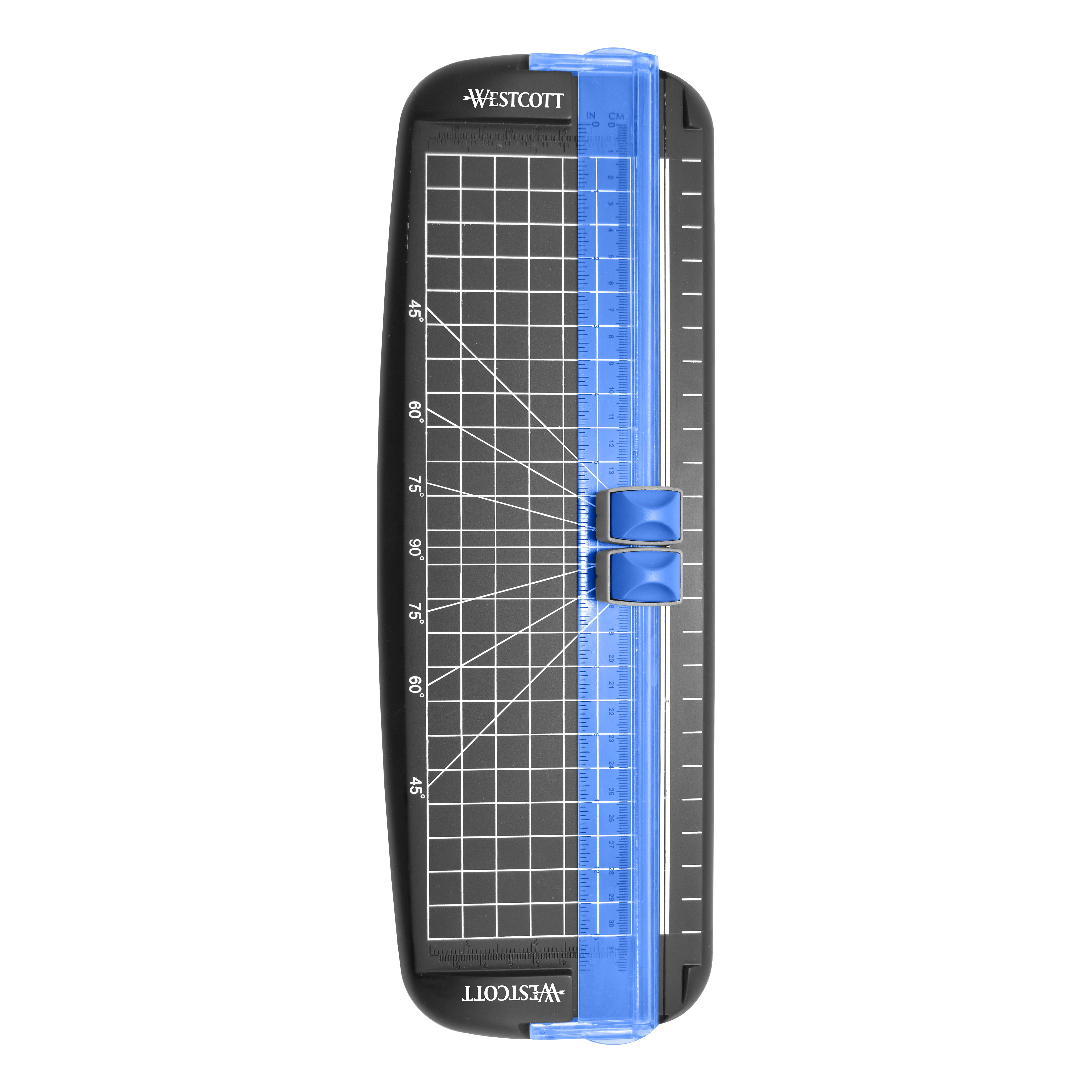 Westcott KleenEarth Recycled Paper Trimmer, 12" Plastic, Black, 1-Count