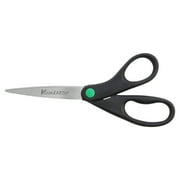 Westcott KleenEarth Scissors, 8", Straight, Recycled, Stainless Steel, for Craft, Black, 1-Count