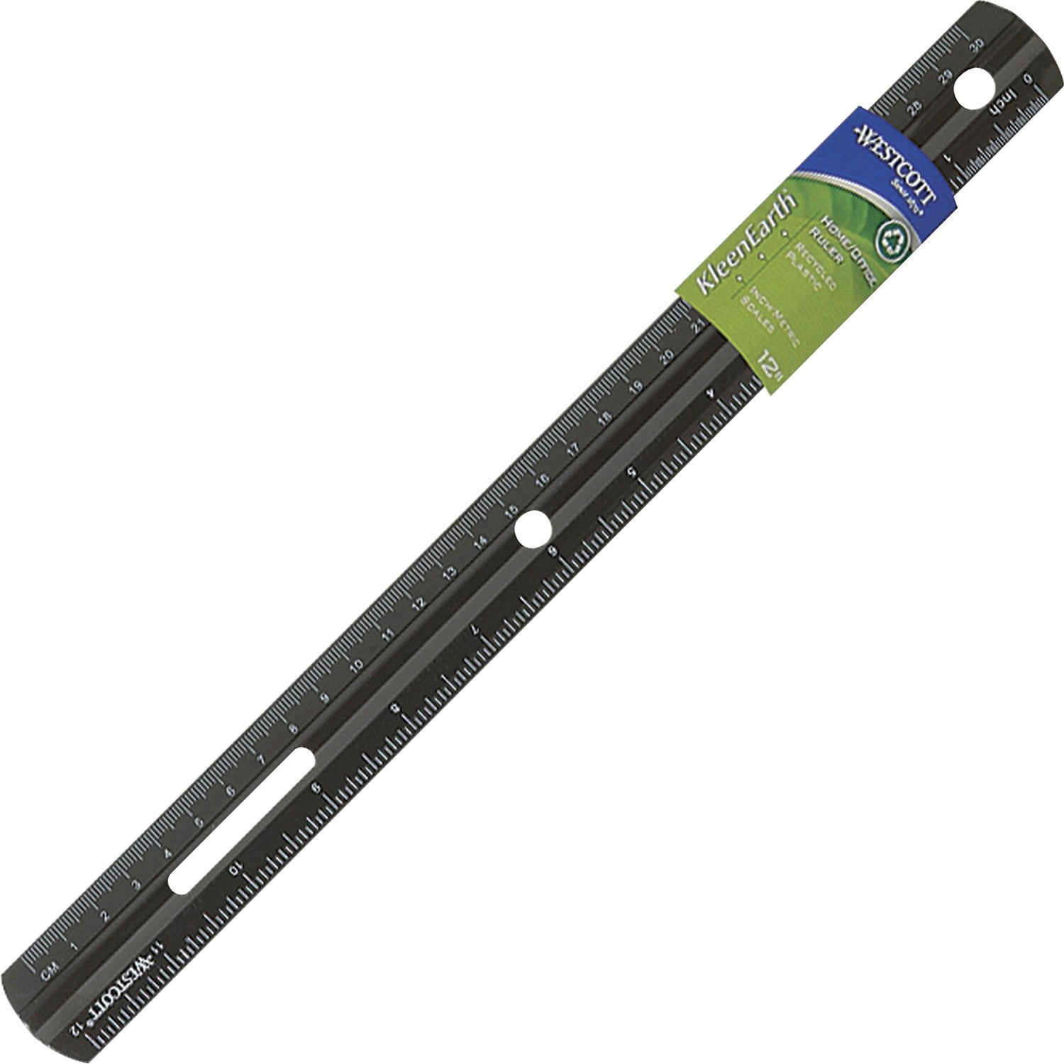 Westcott Kleenearth Recycled Ruler, Black - Walmart.com