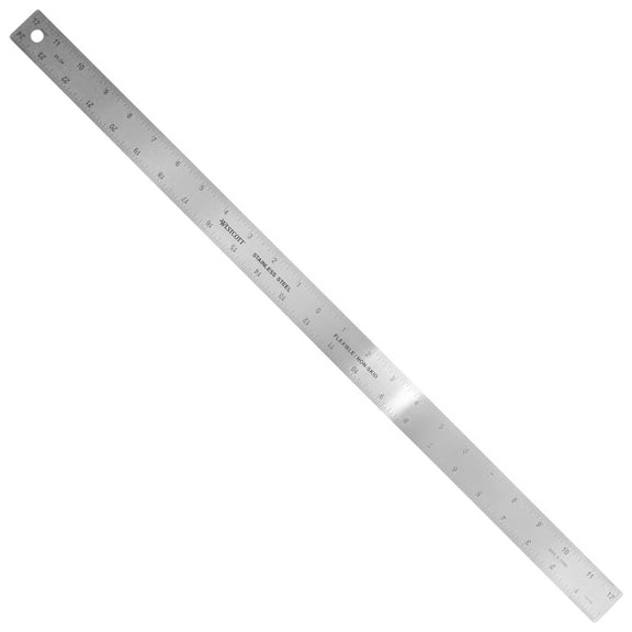 Westcott Metal Zero Centering Ruler - 24"