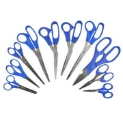 Westcott 10-Piece Multipurpose Scissors Value Pack with Stainless Steel Blades, Blue