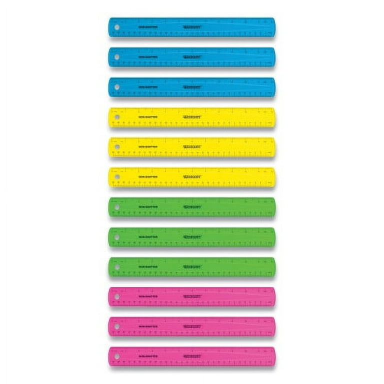 Non-Shatter Flexible Ruler, Standard/Metric, 12 Non-Shatter Flexible Ruler, Standard/Metric, 12