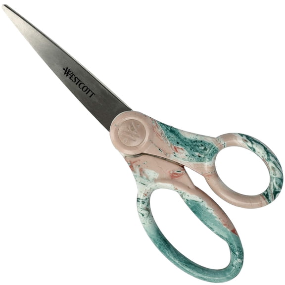 Westcott Pouring Art and Marble Effect Scissors - Universal Scissors with Stainless Steel Blade