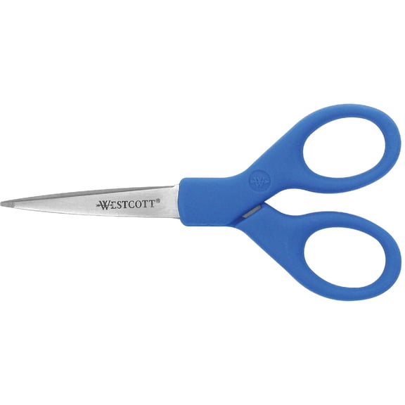 Westcott Preferred Line Stainless Steel Scissors, 5" Long, Blue