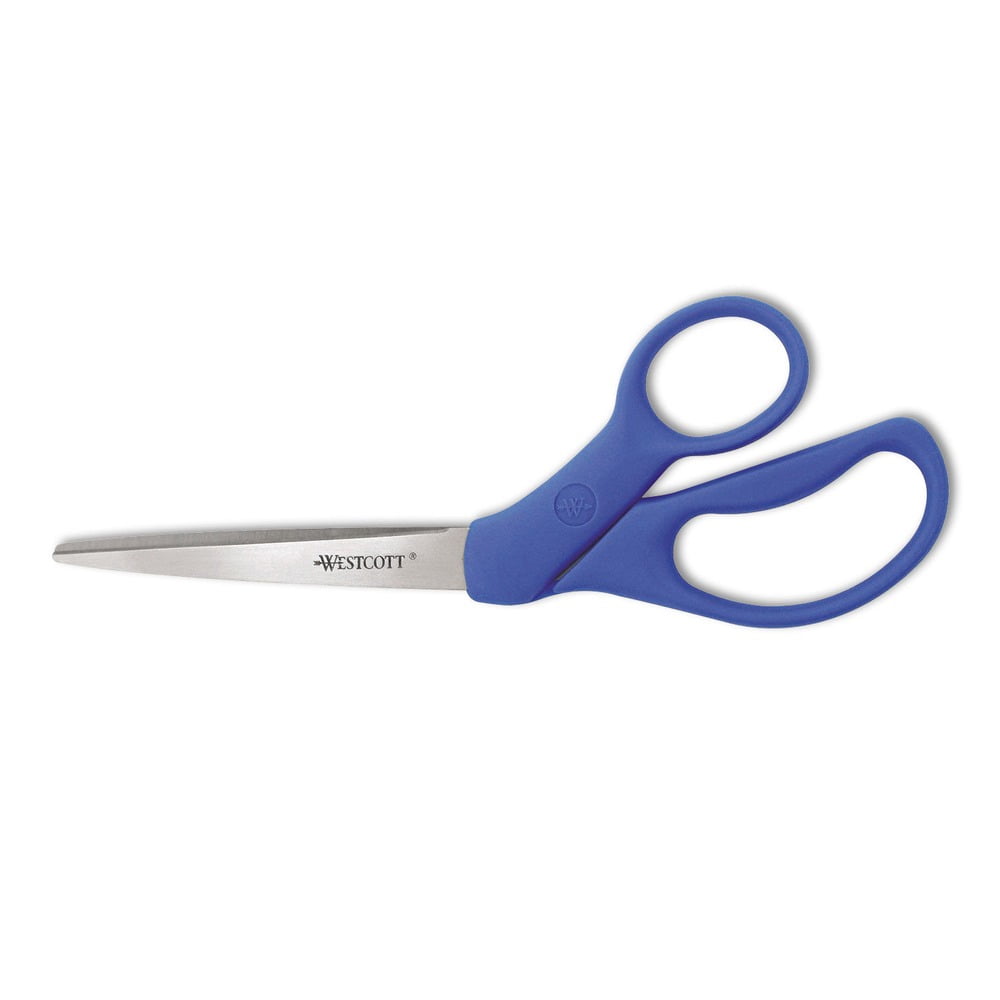 Westcott Preferred Line Stainless Steel Scissors, 8" Bent, Blue