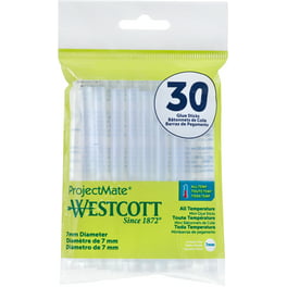 Westcott Premium, Clear, Mini Glue Sticks, All Temperature, 30-Pack 