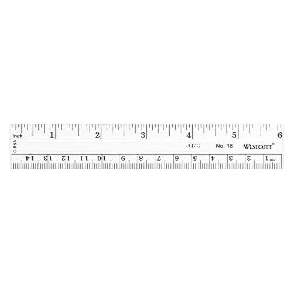 Large Print 12 inch Ruler with Braille illustrated alphabet on reverse -not  tactile-educational 