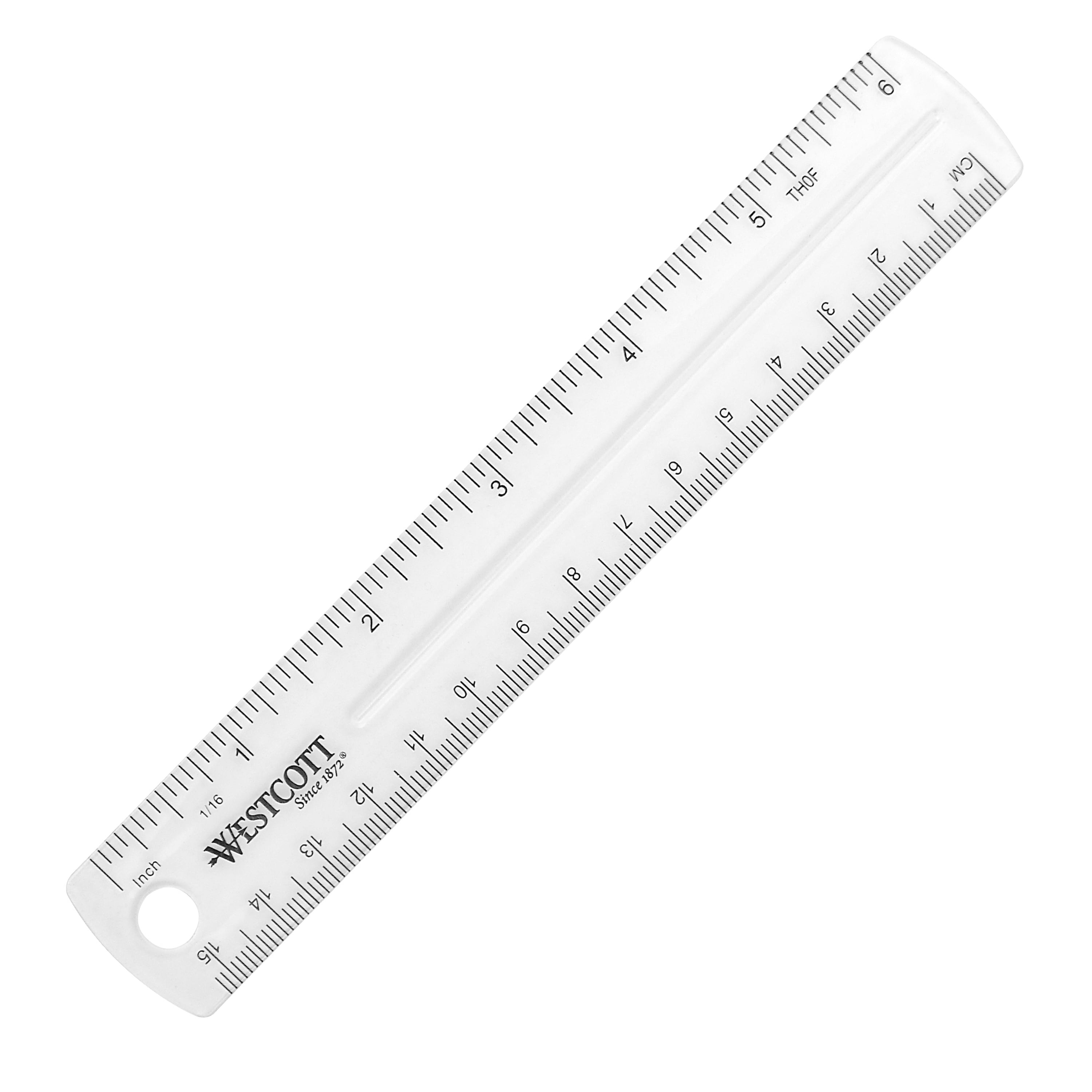 transparent plastic ruler 6 inch 15cm