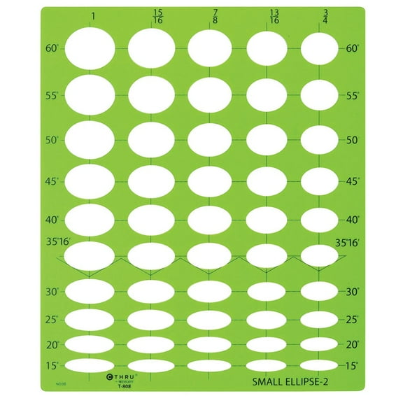 Westcott Small Ellipses 2 Template