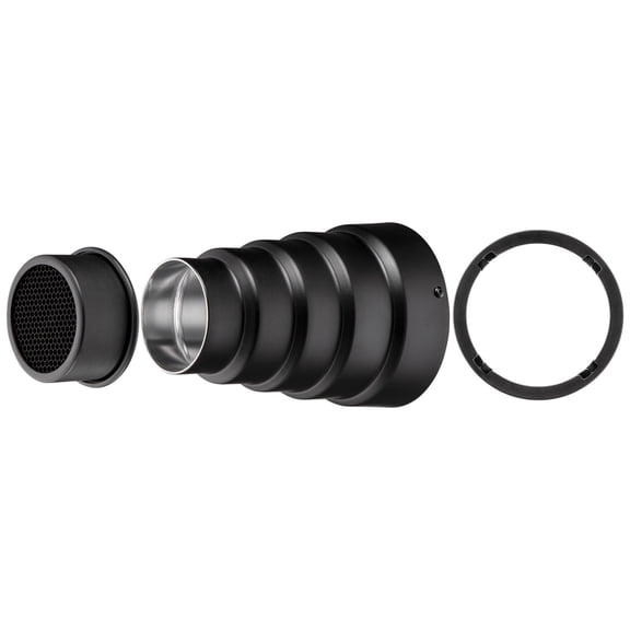 Westcott Snoot with Honeycomb Grid for FJ200 and FJ80 (Includes FJ80 Magnetic Mounting Ring)