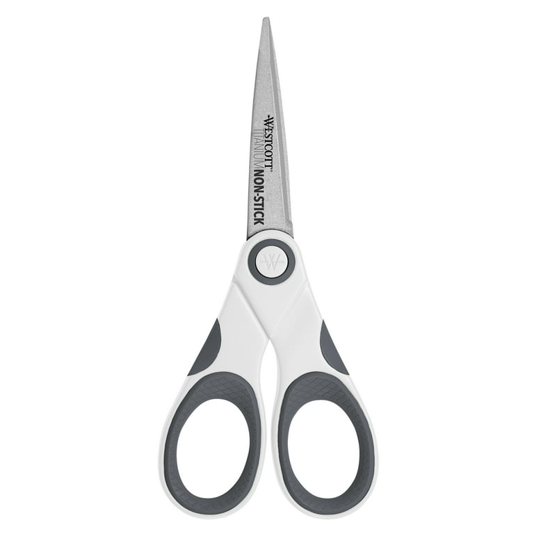 Westcott 5” Straight Titanium Bonded Scissors with Micro-Tip by Westcott