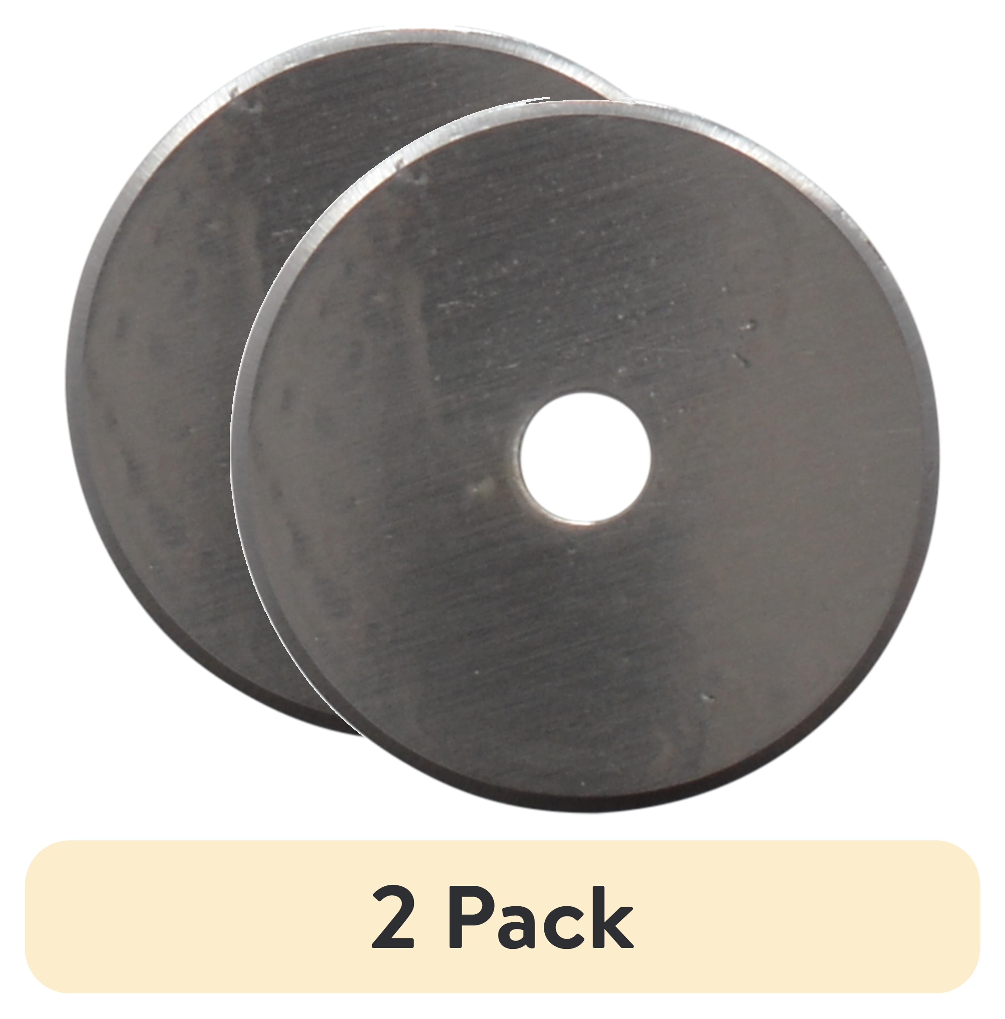 Nakabayashi NRC-H1 Rotary Cutter Replacement Blades | 2-Pack Round Blades 28mm (1.1") | 0.3mm Thick For Crafting, Fabric