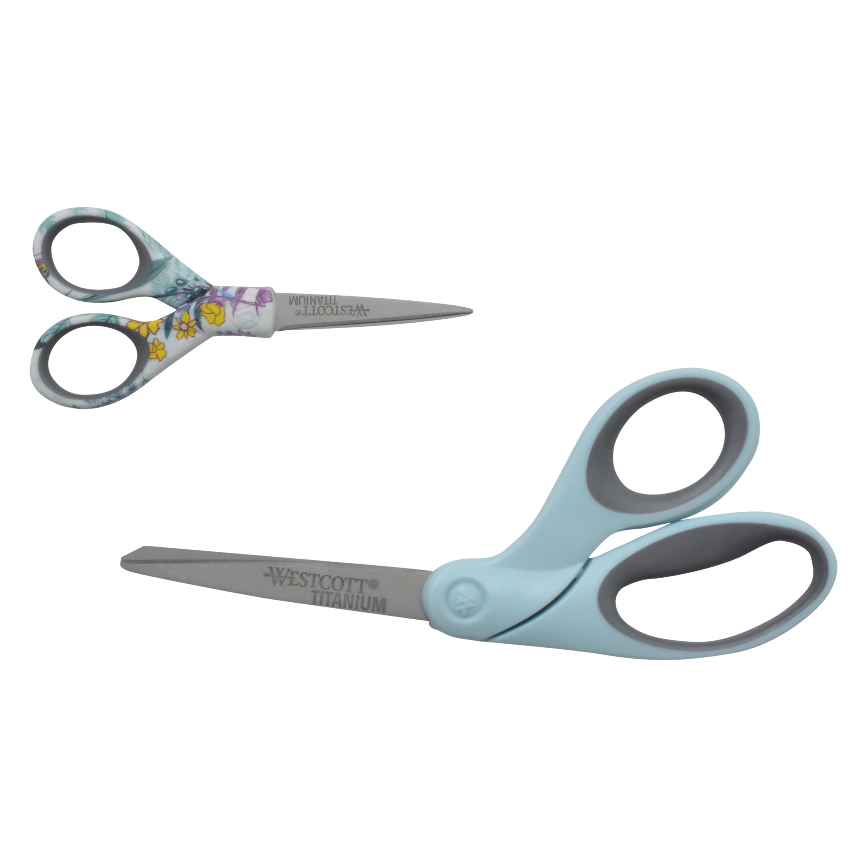 Westcott® All Purpose Preferred Stainless Steel Scissors, 8, Bent, Blue