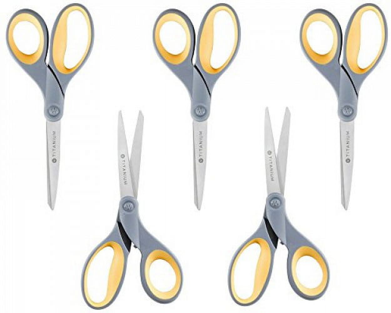 Westcott Titanium Bonded Scissors, StraightHandle, Pointed Tip, 8Inch