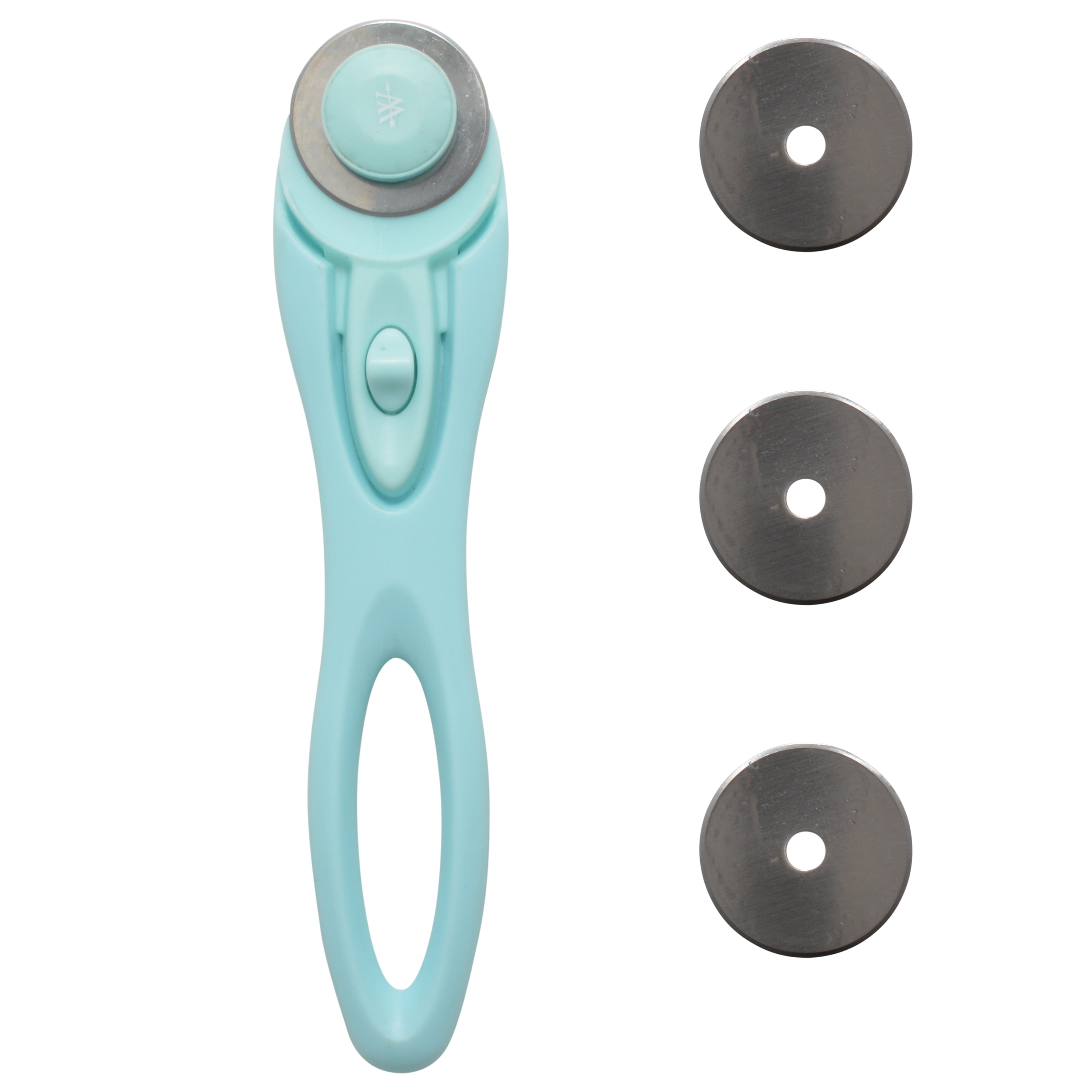 Westcott Titanium Rotary Trimmer, 28MM, Replacement Blade, for Craft, Blue, 3-Pack