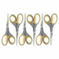 Westcott Titanium Scissors, 7", Straight, Gray/Yellow, for Office, 6