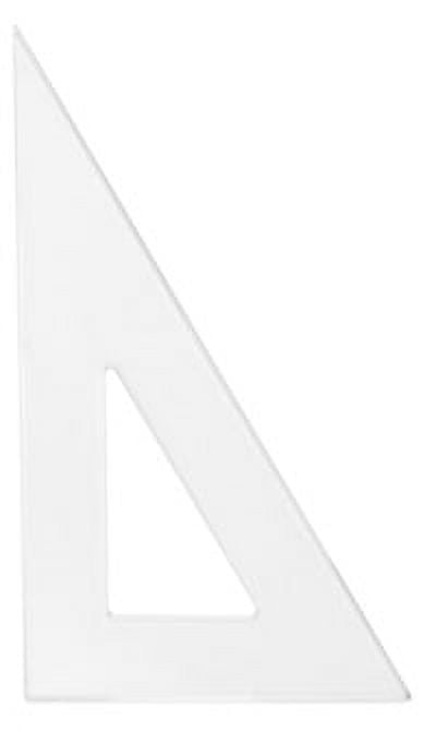 Westcott Transparent Triangular Polystyrene Ruler, 8 Inches, 30 and 60 ...